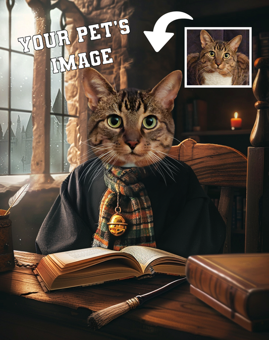Wizard Pet Portrait - Digital Download